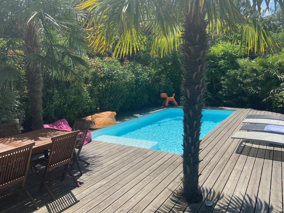 Villa Arcachon 12 Pers Avec Piscine Chauffee 1 Mai Au 30 Sept المظهر الخارجي الصورة